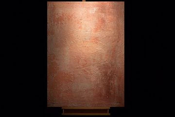 KUNSTLOFT Gemälde Rosige Aussichten 90x120 cm, Leinwandbild 100% HANDGEMALT Wandbild Wohnzimmer
