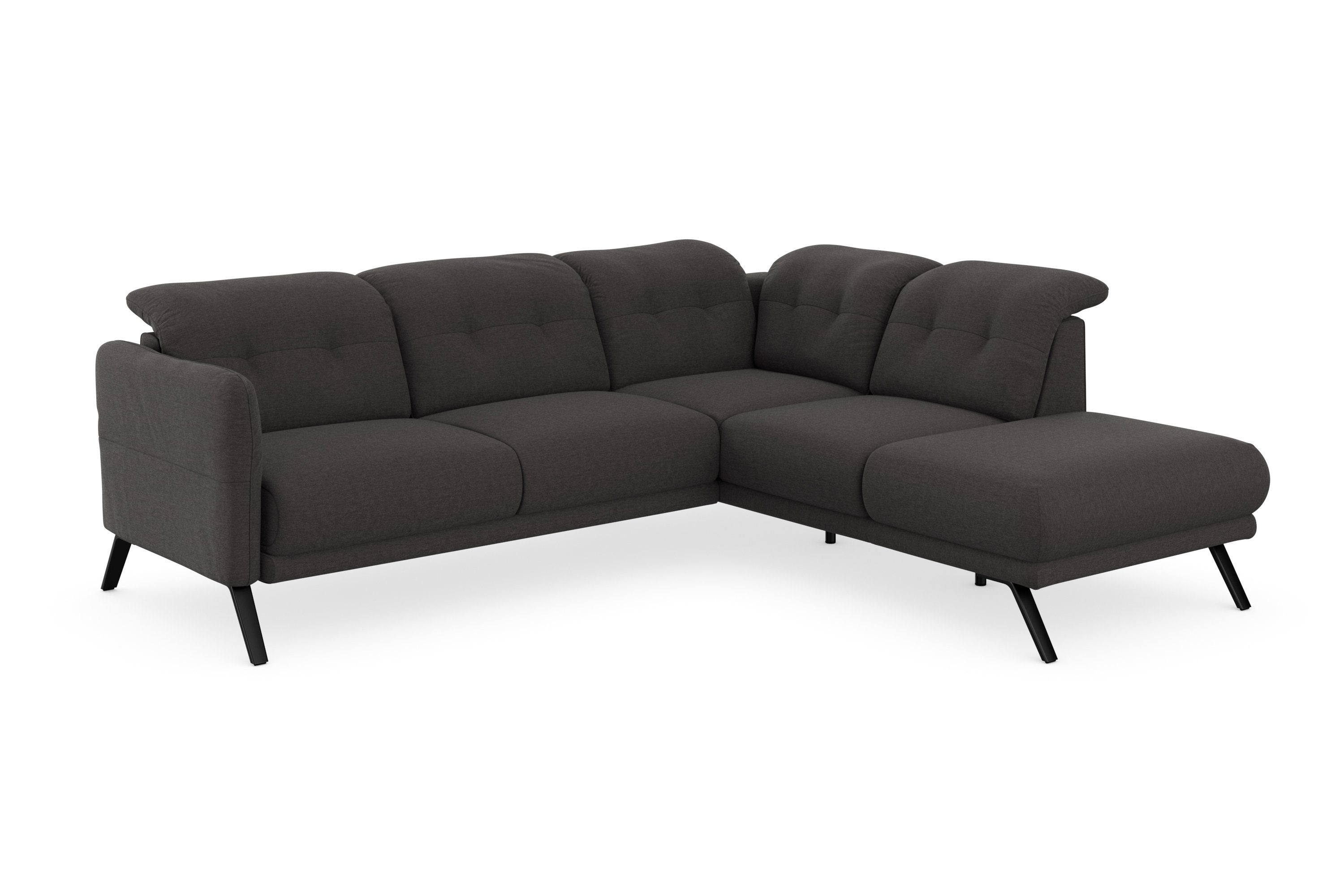 sit&more Ecksofa Scandia, Wahlweise Kopfteilverstellung Armteilfunktion mit und