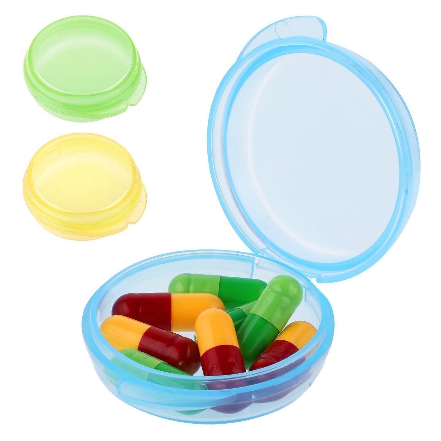 LuxusKollektion Pillendose Pillendose 3er-Set klein tragbar BPA-frei (3 St)