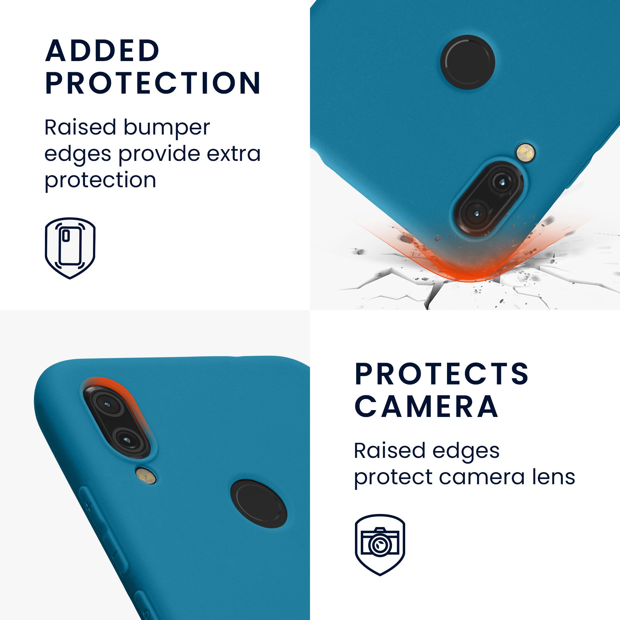 kwmobile Handyhülle Hülle für Xiaomi Redmi Note 7 / Note 7 Pro, Hülle Silikon - Soft Handyhülle - Handy Case Cover