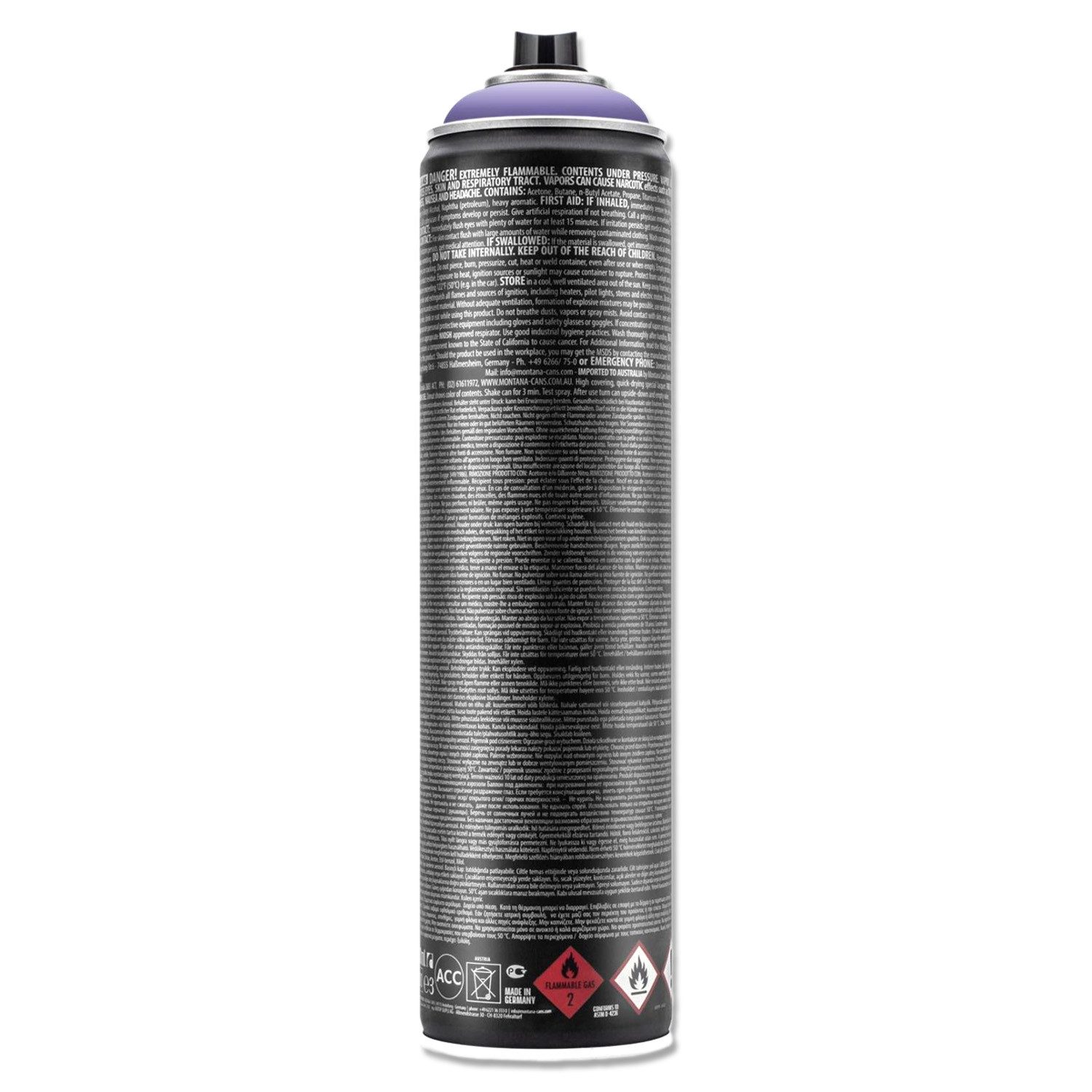 Montana Cans Sprühlack Sprühlack 600ml High-Pressure matt Montana BLACK Extended, 14 Farben