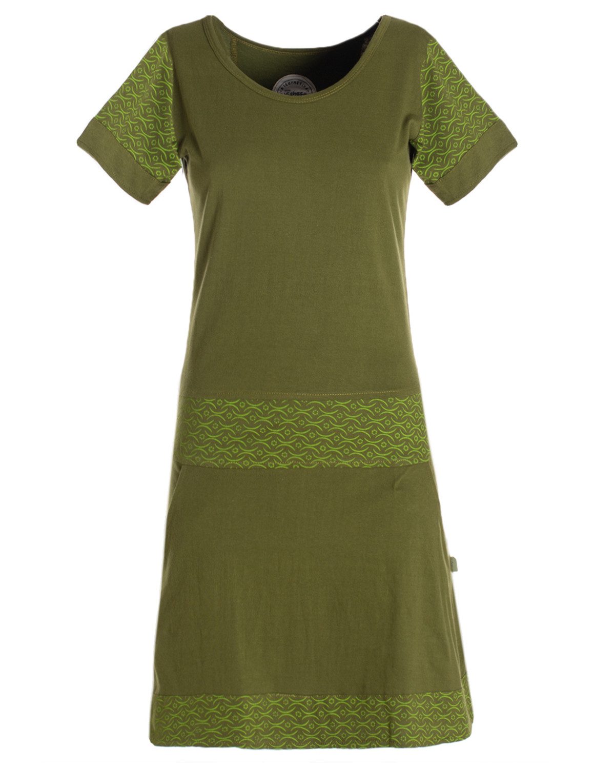 Minikleid Damen Longshirt Kleid kurzarm Mini-Kleid Sommer-Kleid T-Shirtkleid