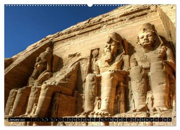 CALVENDO Wandkalender Egypt - from Abu Simbel to the Sphinx (Premium-Calendar 2023 DIN A2 Landscape)