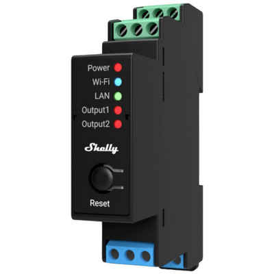 Shelly Shelly 2Pro PM Shelly Schaltaktor Bluetooth, Wi-Fi Smart-Home-Zubehör