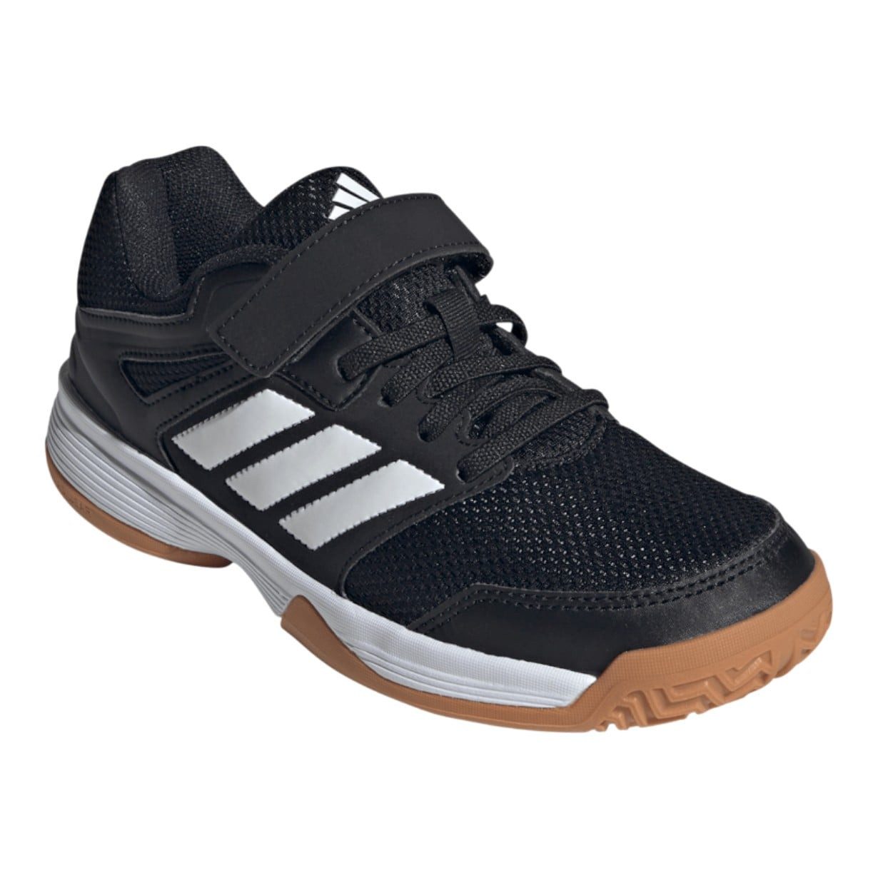 adidas Performance Hallen-Indoorschuhe Speedcourt Velcro schwarz/weiss Kinder Badmintonschuh – Bild 5 von 5
