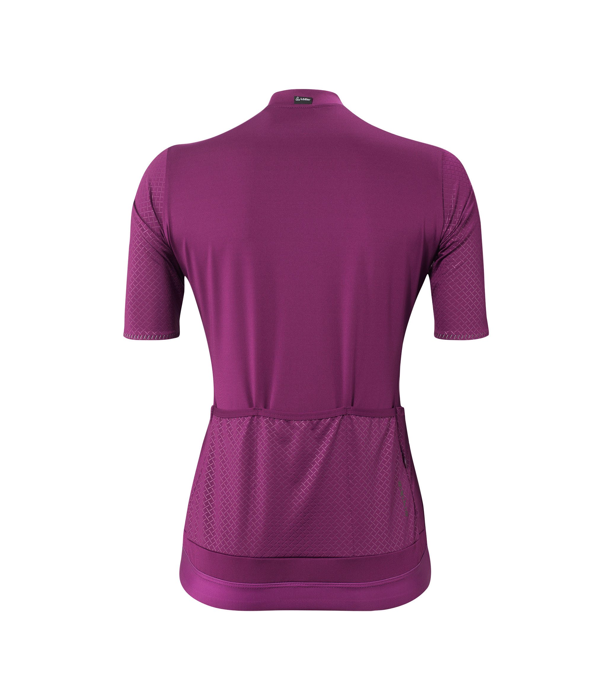 Löffler Radtrikot W BIKE JERSEY FZ SKYS HOTBOND BORDEAUX