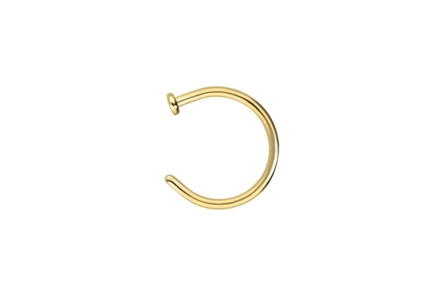 PIERCINGLINE Nasenpiercing Titan Nasenring offen PLATTE (Nasenstecker, 1-tl günstig online kaufen