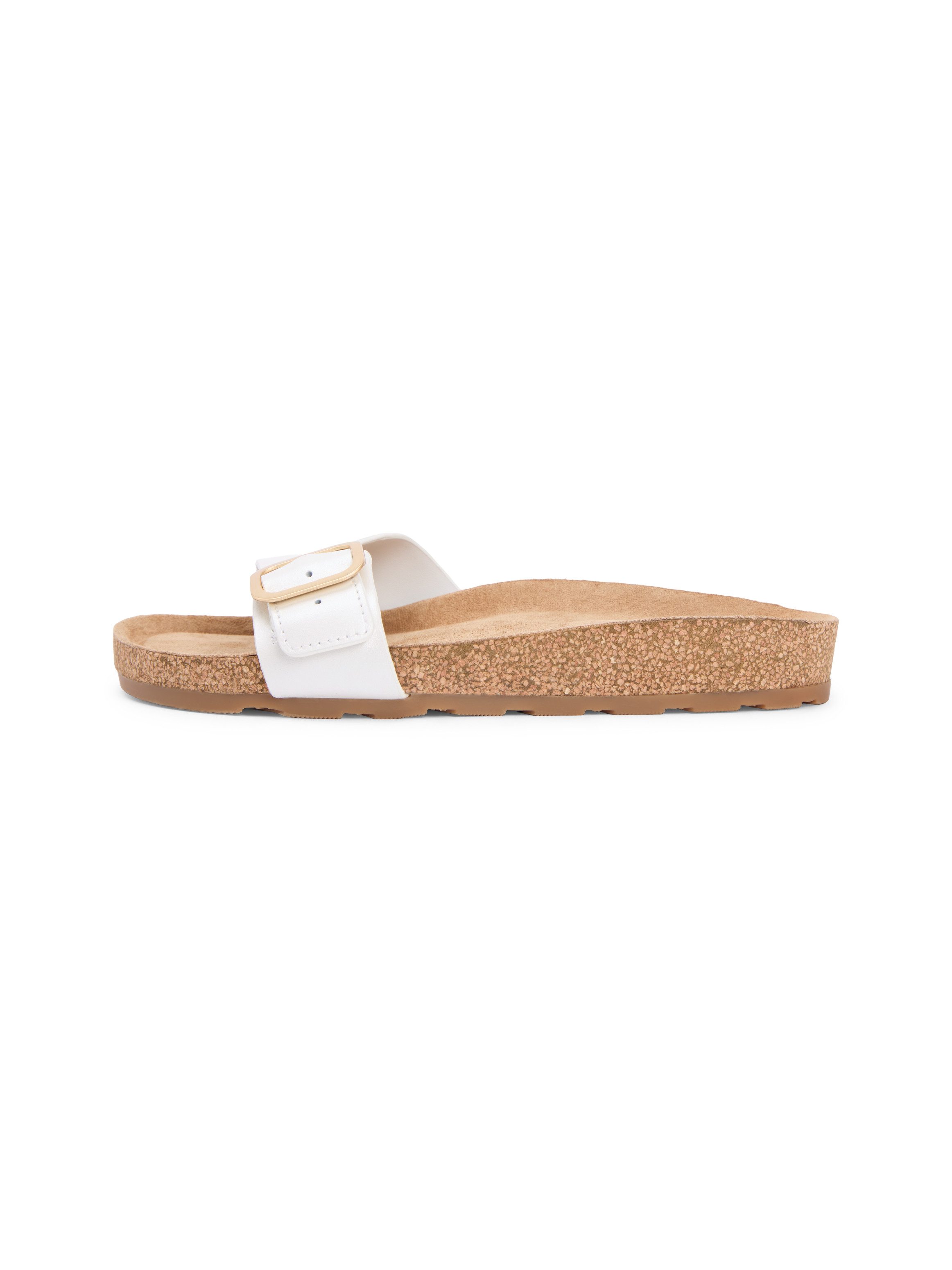 Tommy Hilfiger TH CLASSIC CORK SANDAL PEARL LTH Pantolette Strandschuh, Pool Slides, Flat mit Logoemblem – Bild 5 von 5