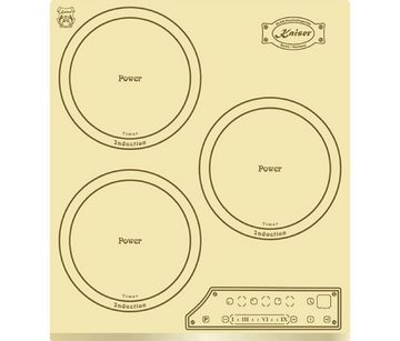 Kaiser Küchengeräte Induktions Herd-Set EH 4796 ElfAD+KCT 4795 FI ElfAD/3, Retro Backofen Einbaubackofen 45 cm, +Einbau Herd, 45 cm