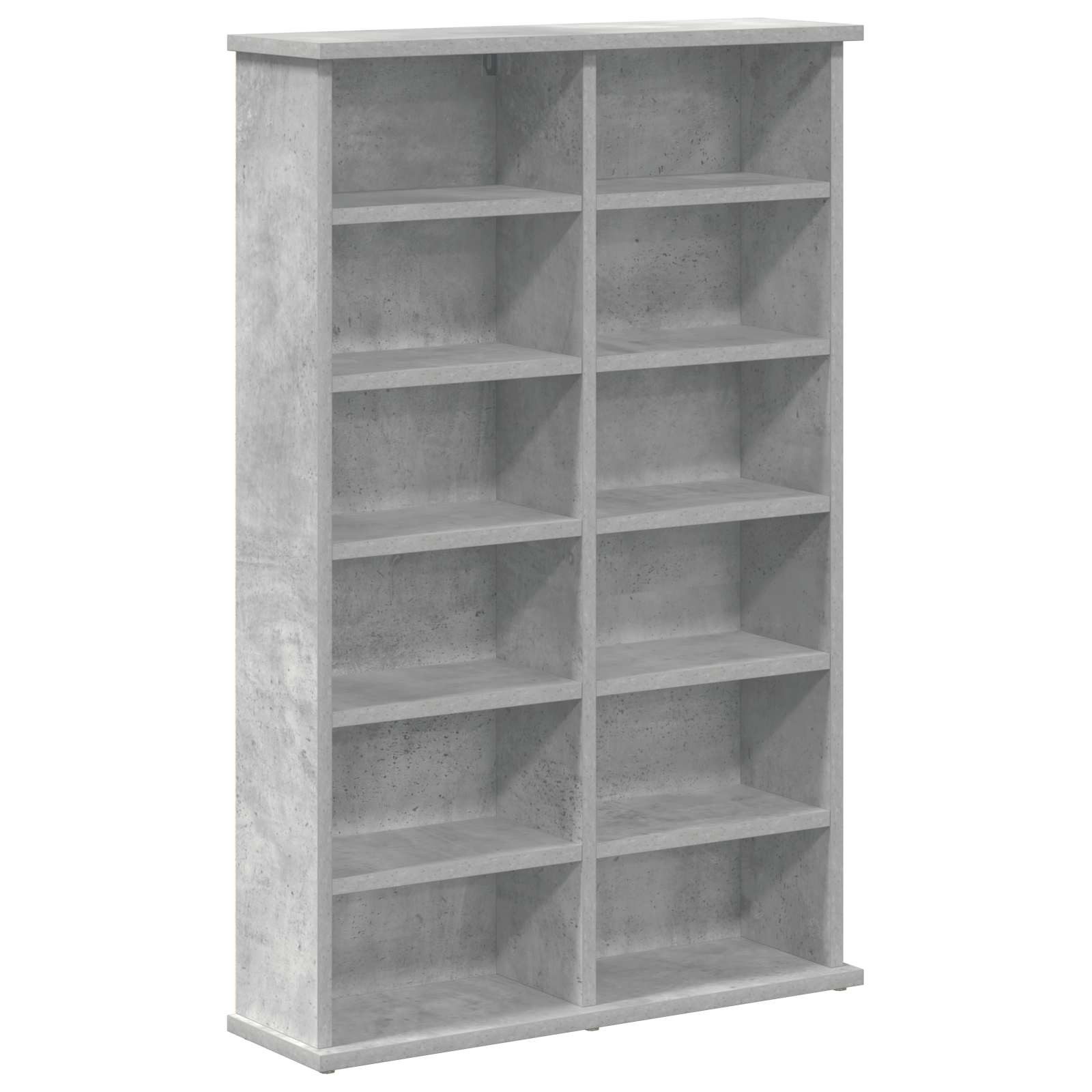vidaXL Schranksystem CD Regal Betongrau 60 x 17 x 92 cm Holzwerkstoff (1-St)