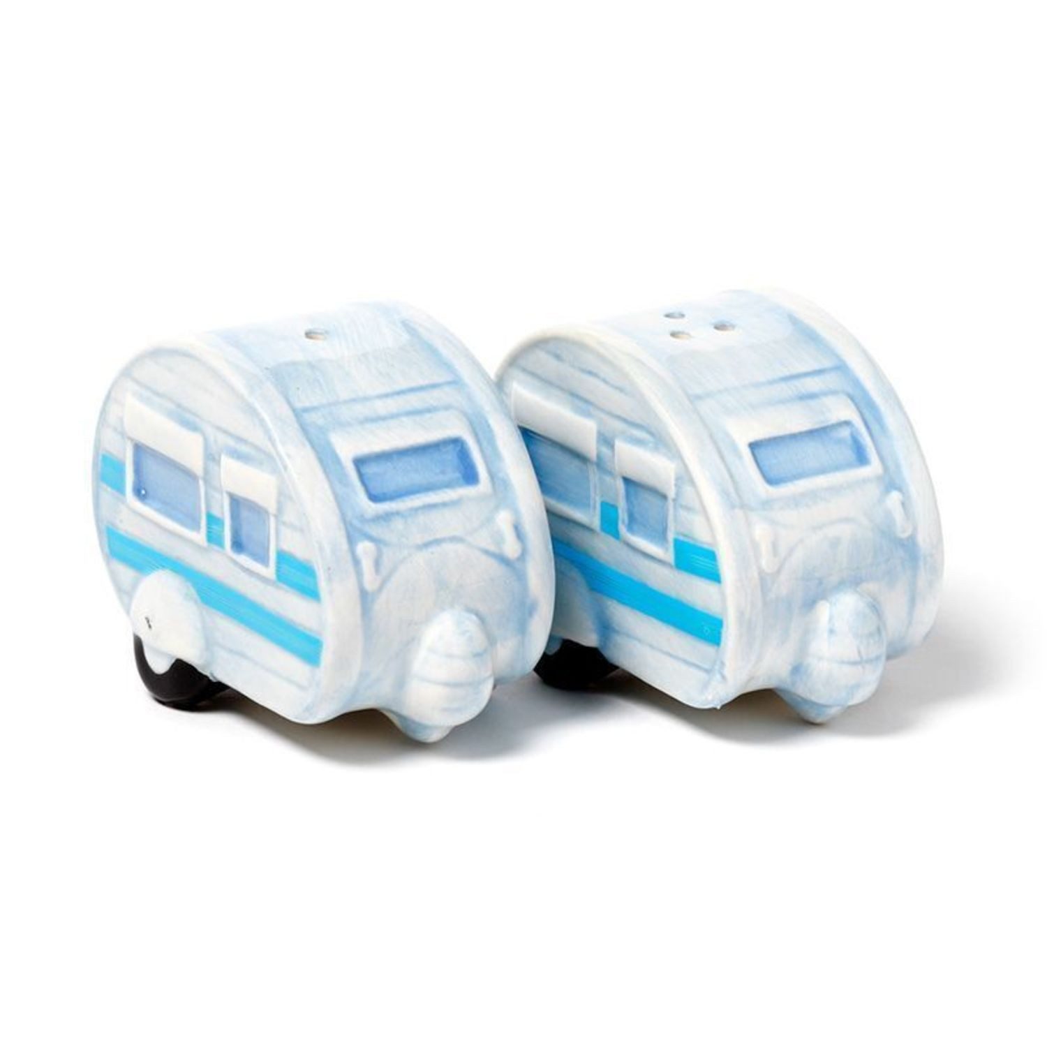 Puckator Salz- / Pfefferstreuer Wohnwagen Salz- und Pfefferstreuer aus Keramik im 2er Set