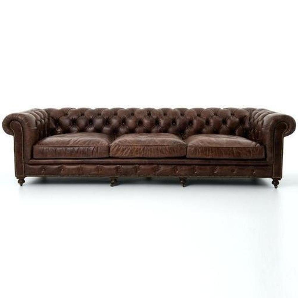 Braunes Sofa luxus Europe Design, modernes Made JVmoebel Chesterfield Polstersofa in
