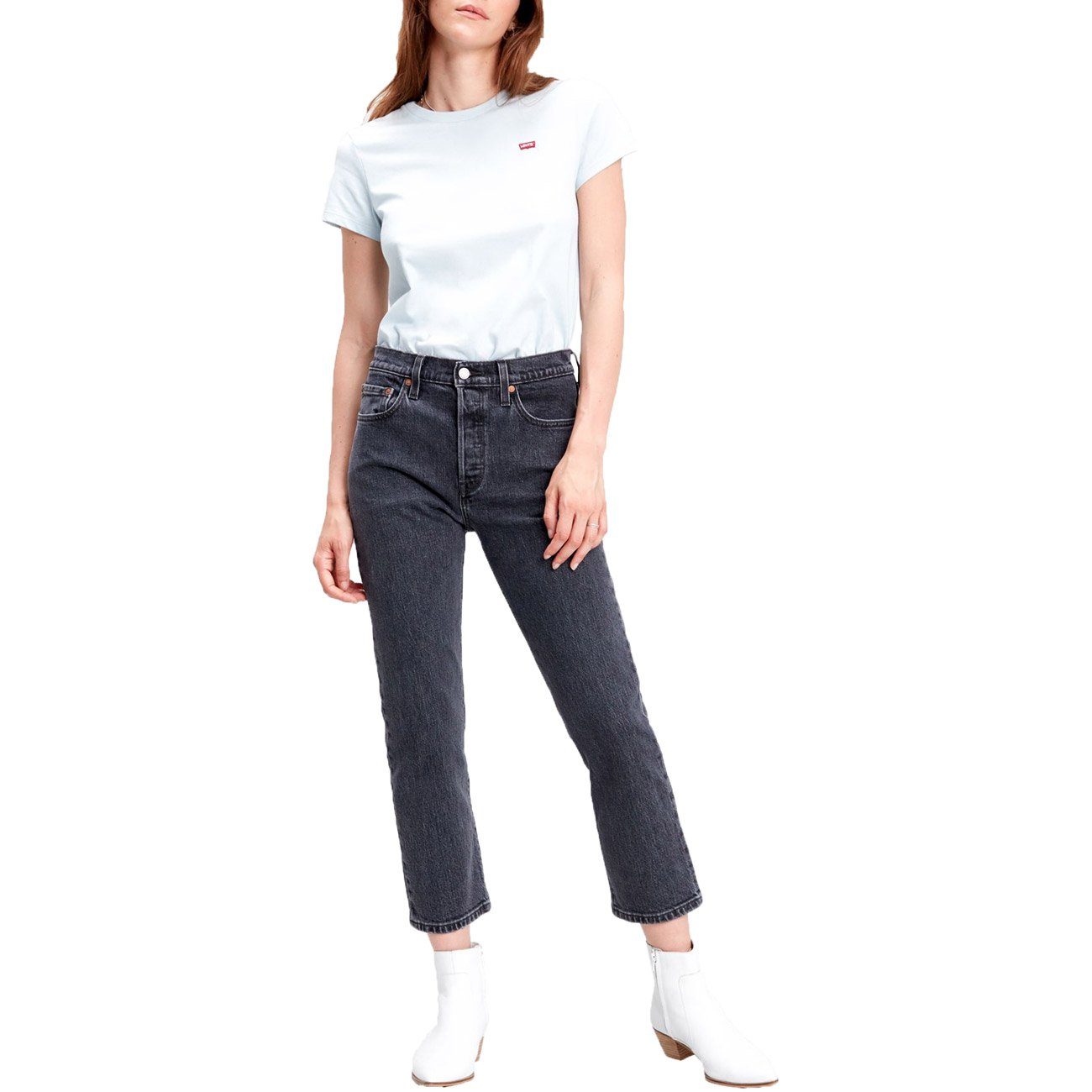 Straight-Jeans CROP cabo 501 501 fade 0111-mesa Levi's® CROP