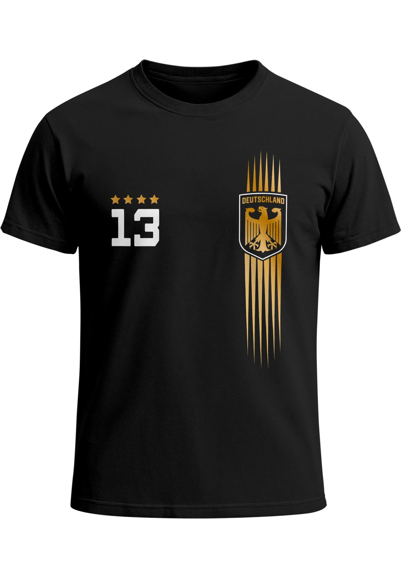 MoonWorks Print-Shirt Herren T-Shirt Deutschland Trikot Fußball WM Fußball-Sommer 2026 mit Print