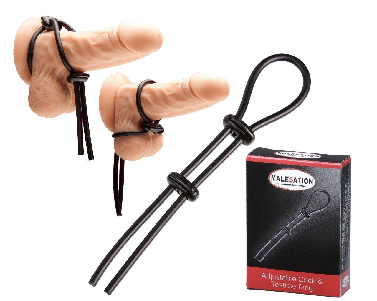 Malesation Penisring MALESATION Adjustable Cock & Testicle Ring