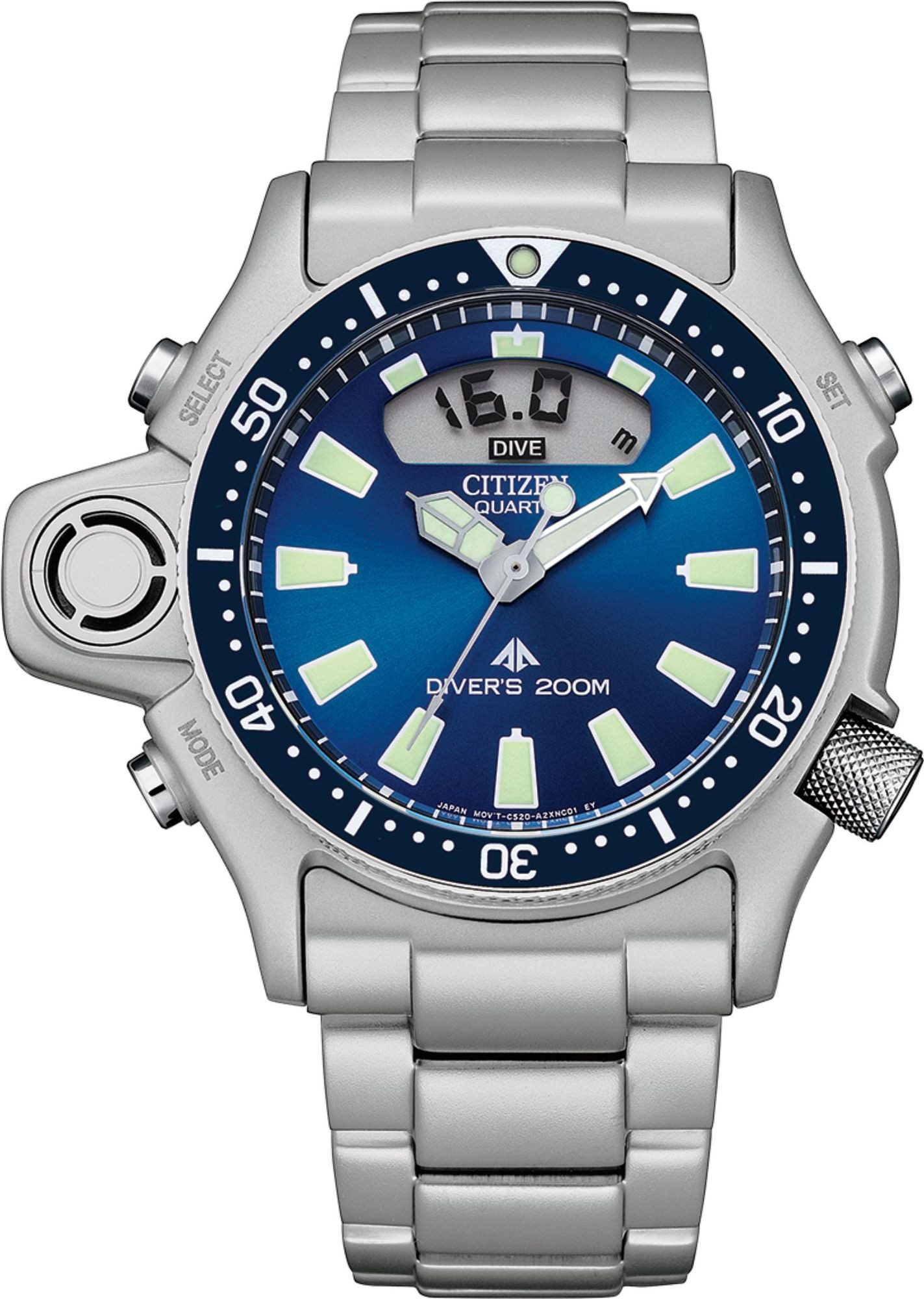 Citizen Taucheruhr Promaster Eco-Drive Taucher Herrenarmbanduhr, 200m Wasserdicht