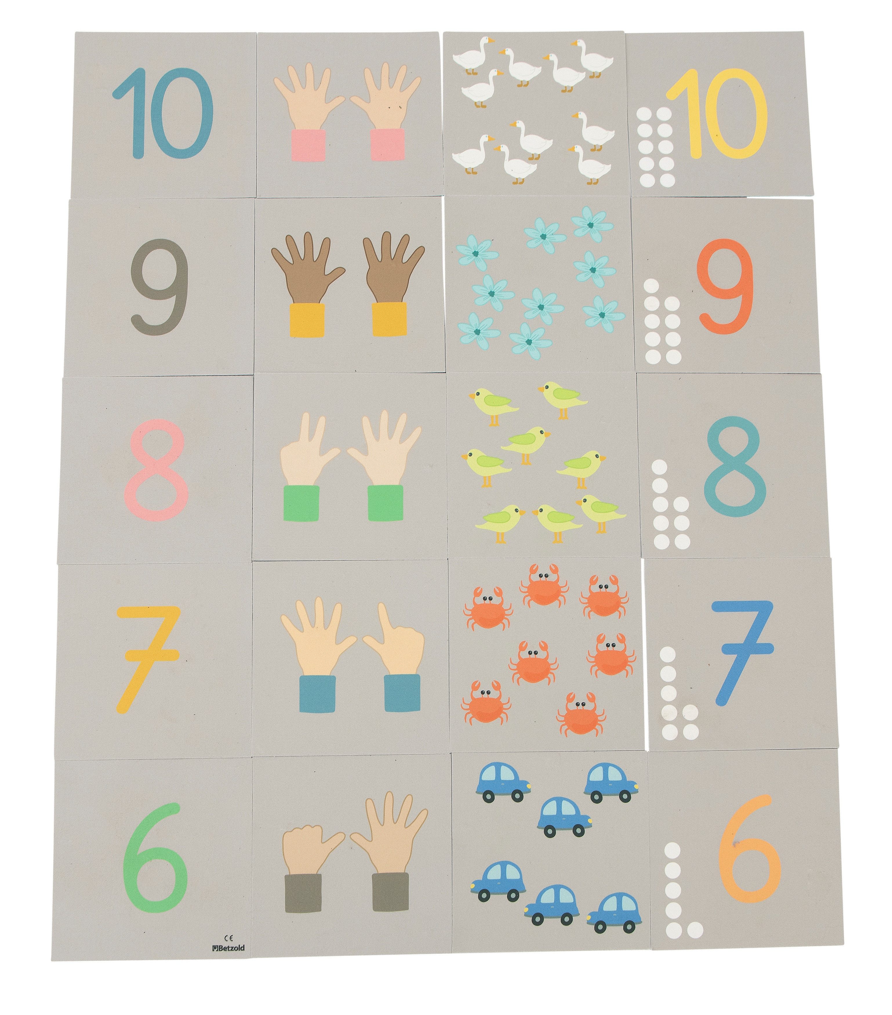 Betzold Lernspielzeug Zahlen-Teppichfliesen - spielerische Rechenübungen für Kinder