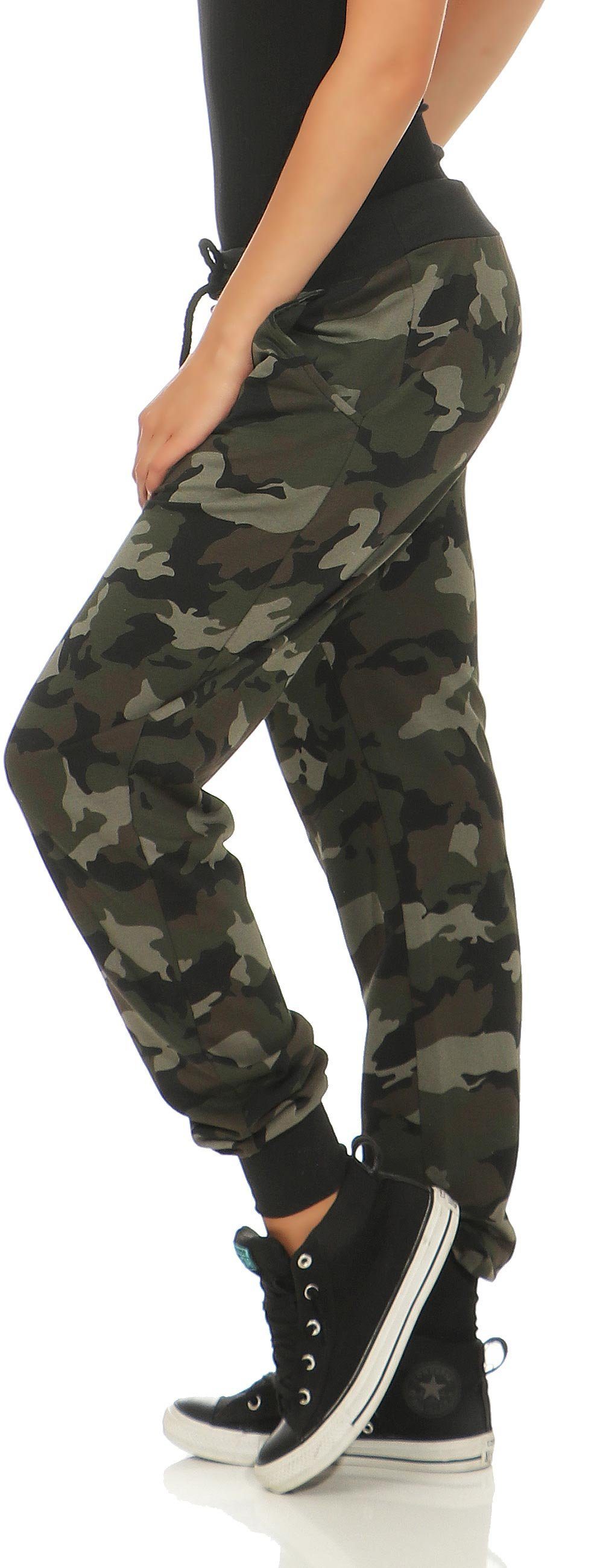 malito more than fashion Jogginghose 8019 Sweathose im Camouflage Look günstig online kaufen
