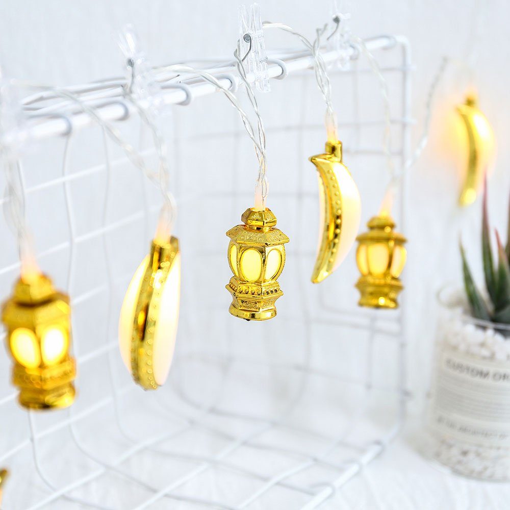 Rosnek LED Dekolicht LED Star Moon String Light, Eid Muslim Islam Festival günstig online kaufen