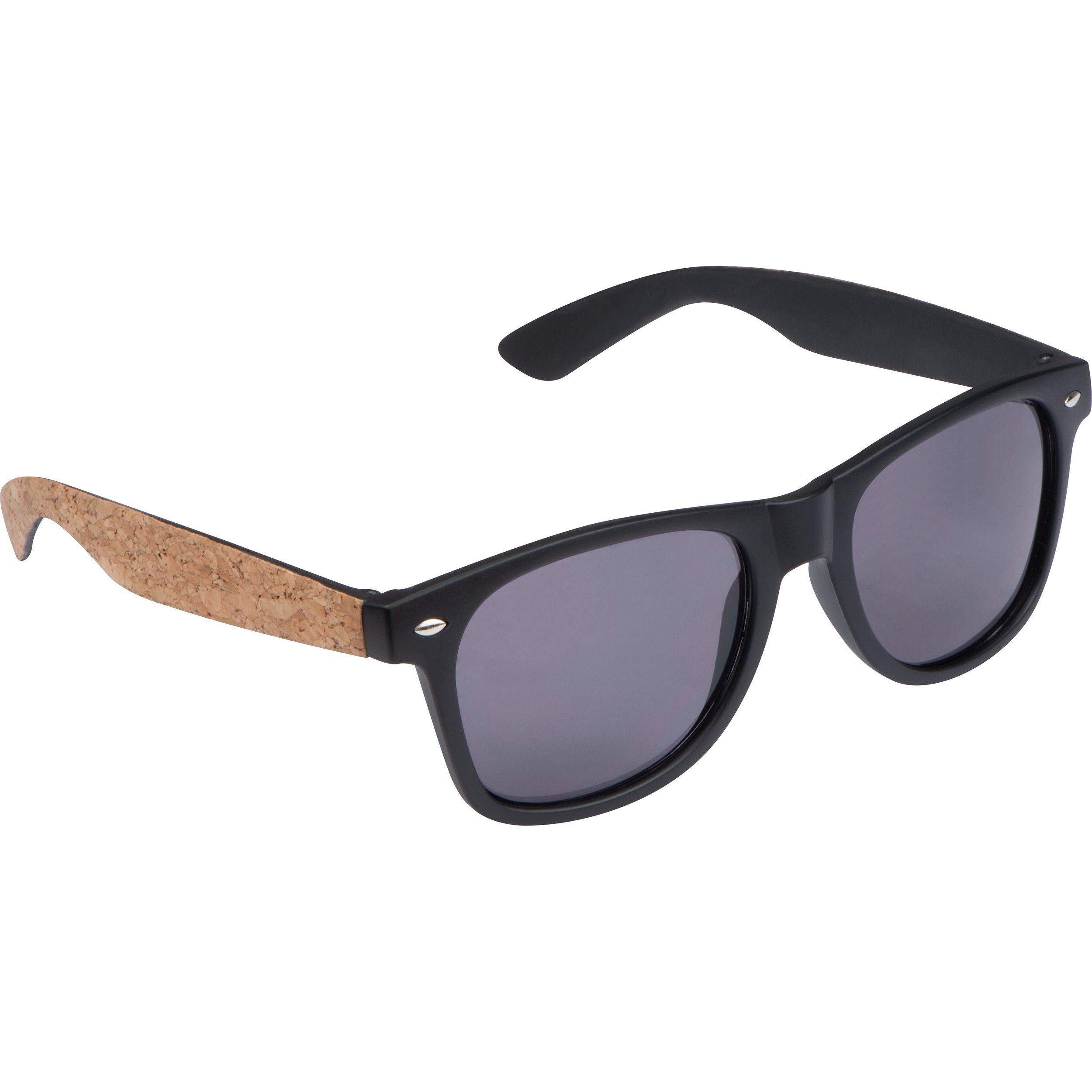 Sonnenbrille Sonnenbrille mit Bügeln aus Kork und UV 400 Schutz