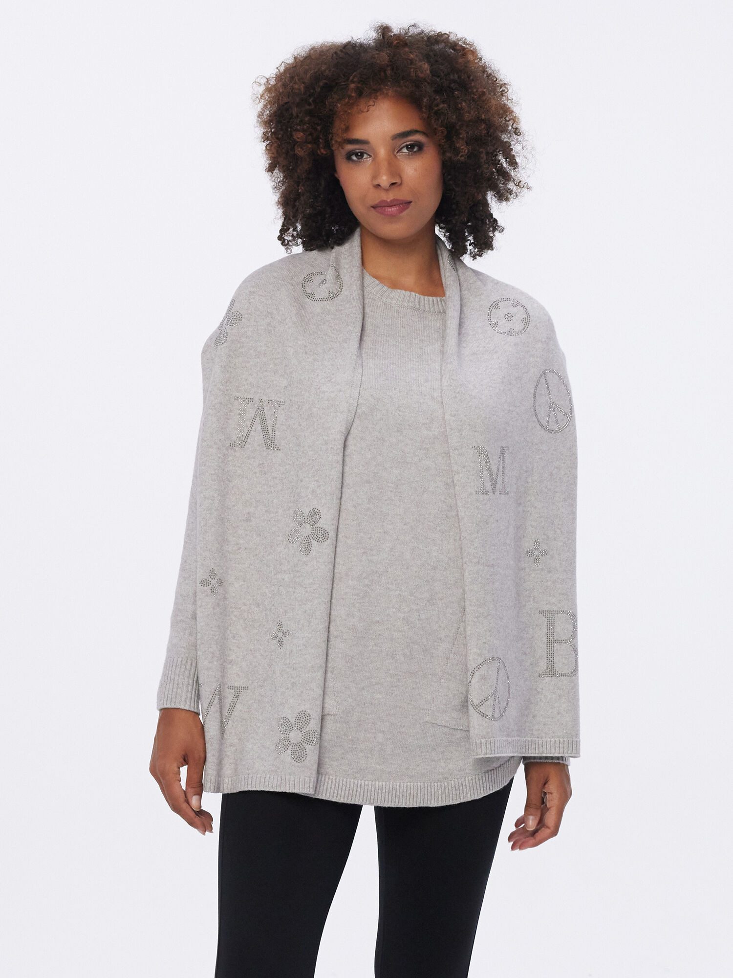 Longpullover Longshirt Figurumspielend
