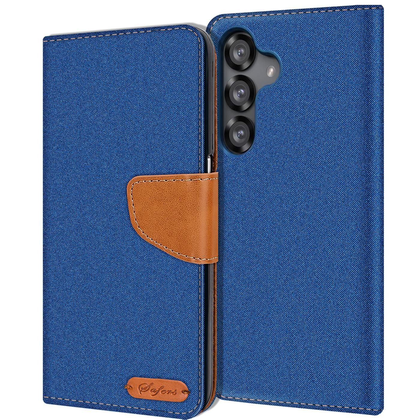 CoolGadget Handyhülle Denim Schutzhülle Flip Case für Samsung Galaxy S26 6,3 Zoll, Book Cover Handy Tasche Jeans Hülle für Samsung S26 Klapphülle