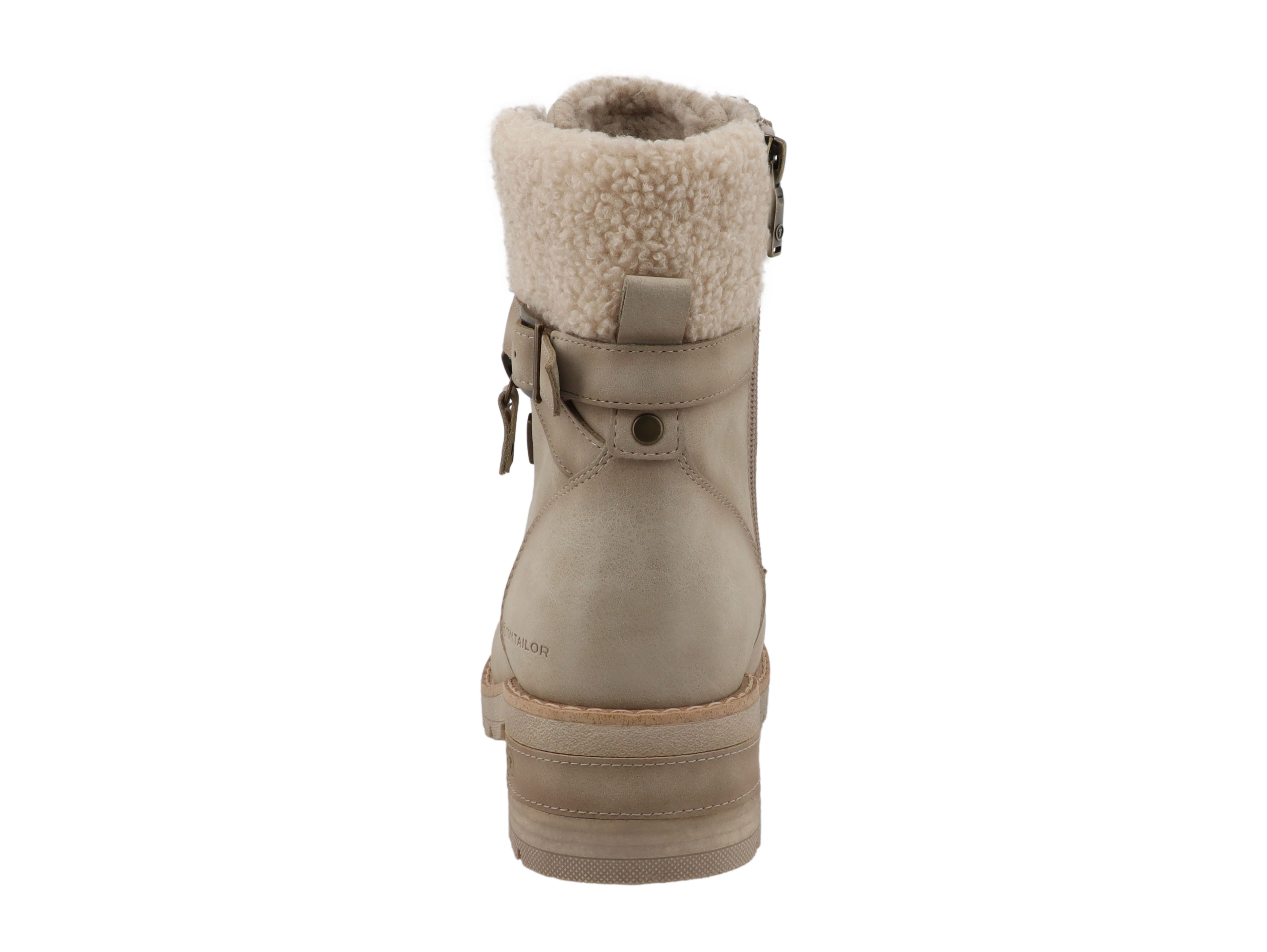 TOM TAILOR Winterstiefelette Stiefelette, Winterboots mit Blockabsatz