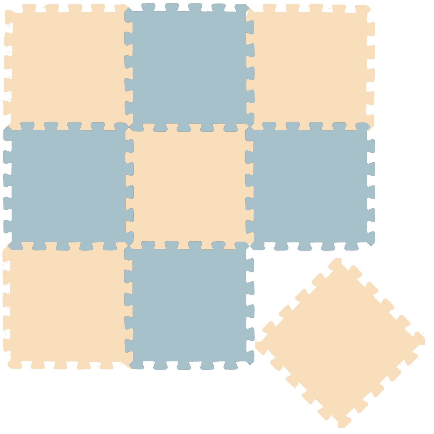 LittleTom Puzzlematte ab dem 1. Tag - 9 Teile Baby Spielmatte - 30 x 30 Kin günstig online kaufen