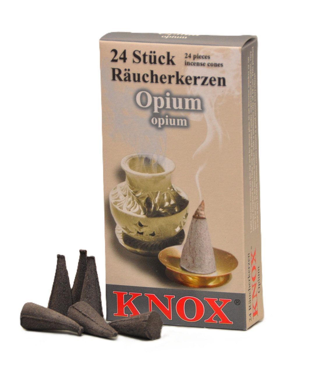 KNOX Räucherhaus Knox Räucherkerzen - Opium 24 Stück