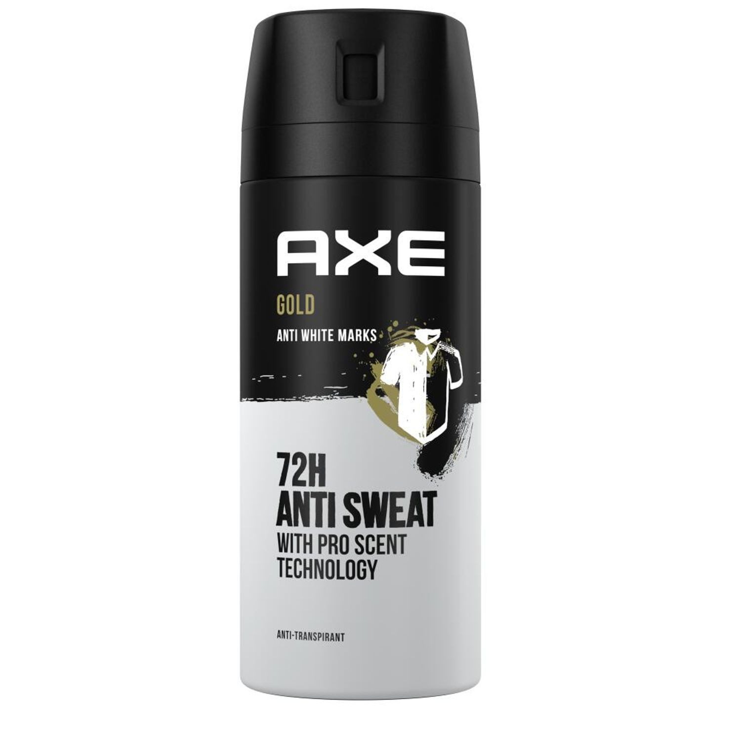 BURI Deo-Spray 6x AXE Deospray 150ml Gold Anti Transpirant Deodorant Schutz Herren, 12-tlg.