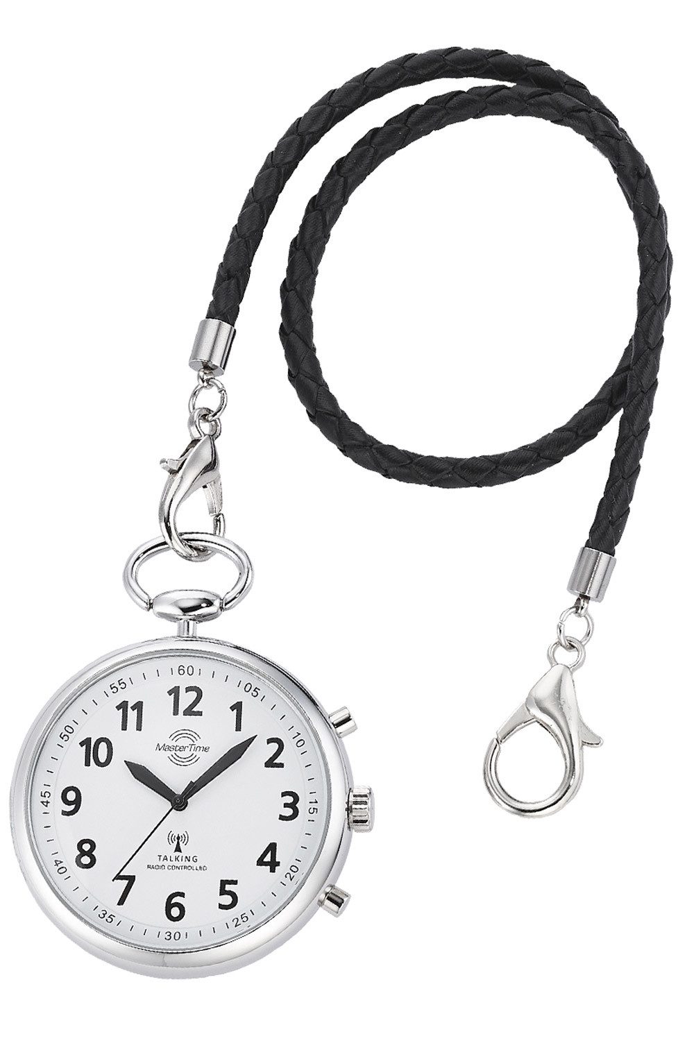 MASTER TIME Taschenuhr Sprechende Funk Silberfarben, günstig online kaufen