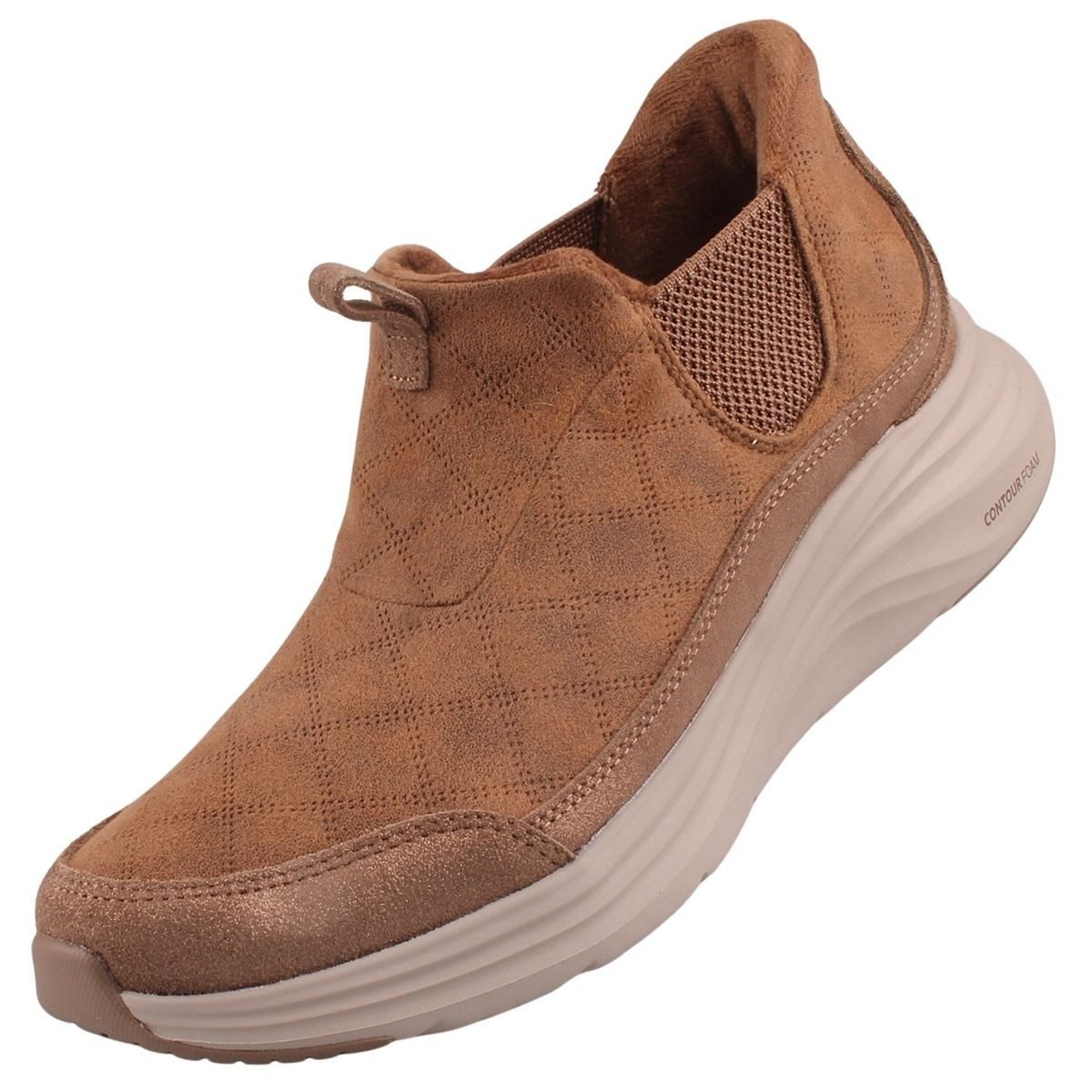 Skechers 168173-CSNT Slipper Slip-in-Halbschuh mit schmutzabweisendem Velourleder