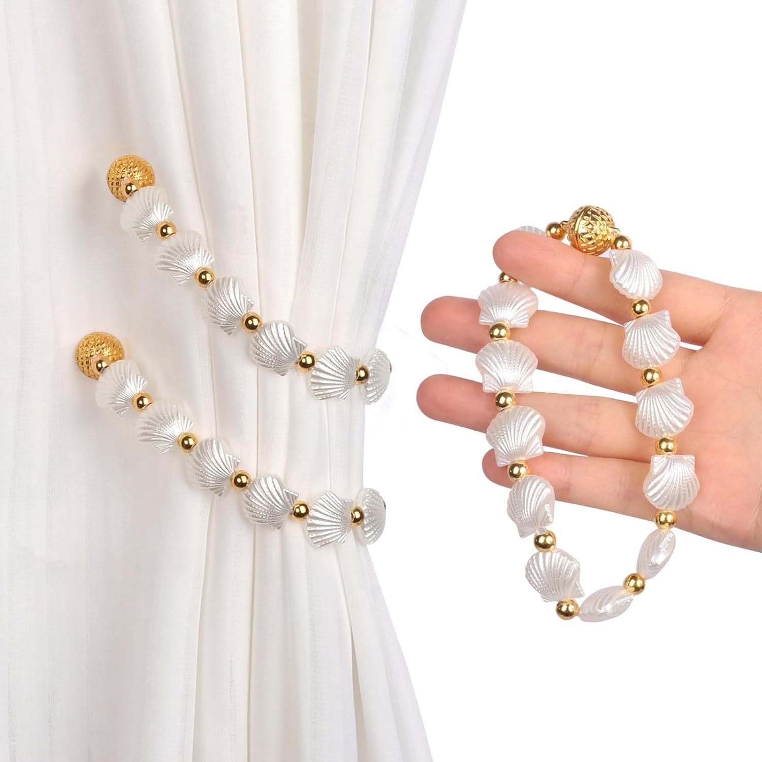 BYSURE Raffhalter, (2-tlg), Vorhang Raffhalter Magnetisch günstig online kaufen