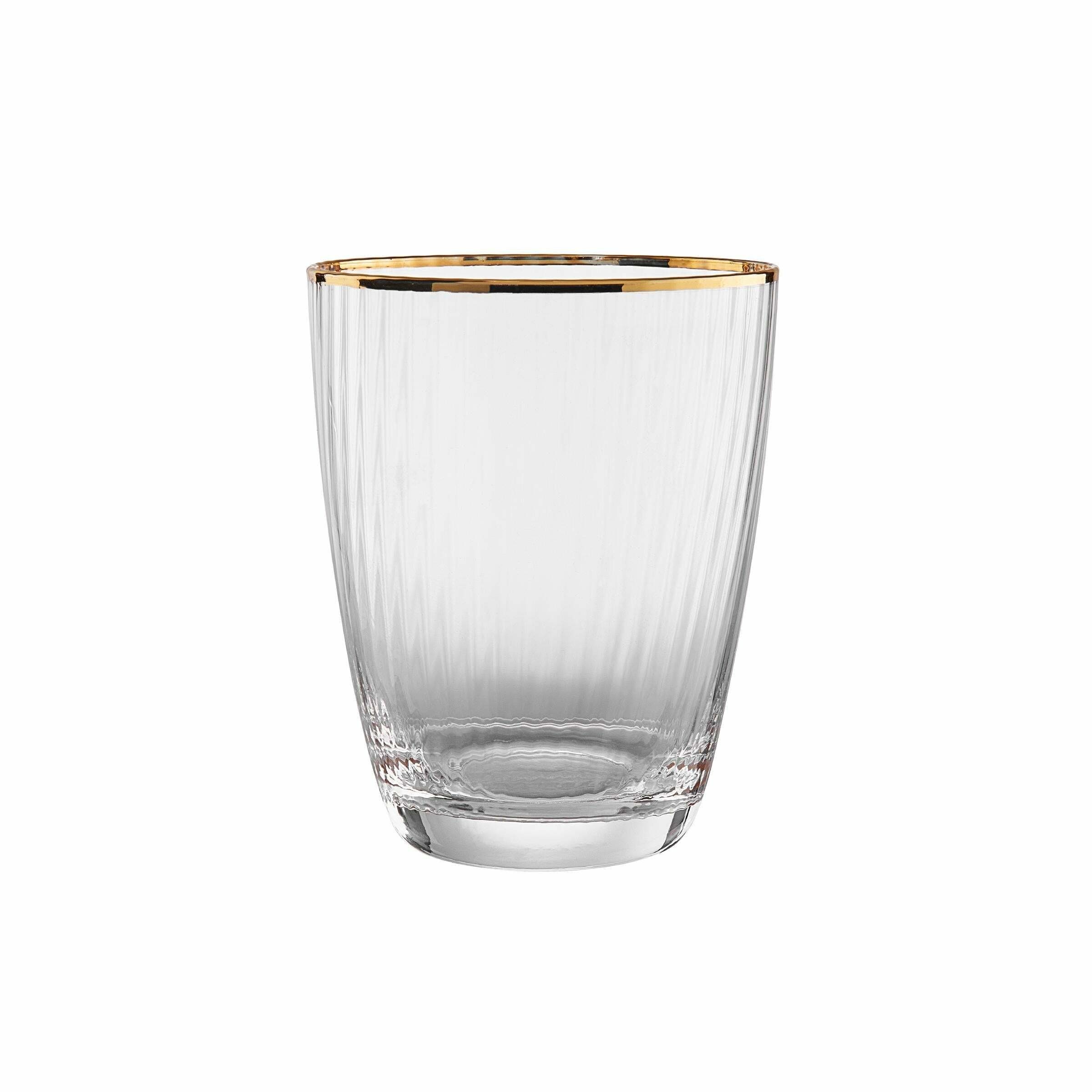 BUTLERS Glas »GOLDEN TWENTIES Glas mit Goldrand und Rillen 300ml«, Glas,  mundgeblasen online kaufen | OTTO