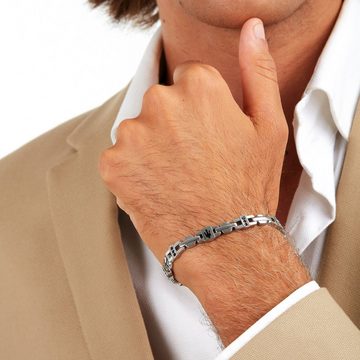 MASERATI Armband Bracelet IP BLK CRYSTALS Herren 100% Edelstahl (1-tlg)