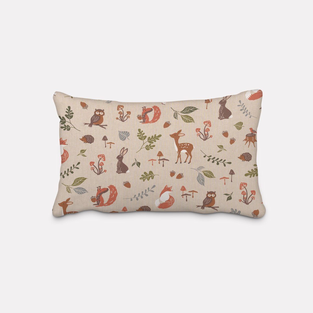 SCHÖNER LEBEN. Dekokissen Kissenhülle Forest Waldtiere natur div. Größen vo günstig online kaufen