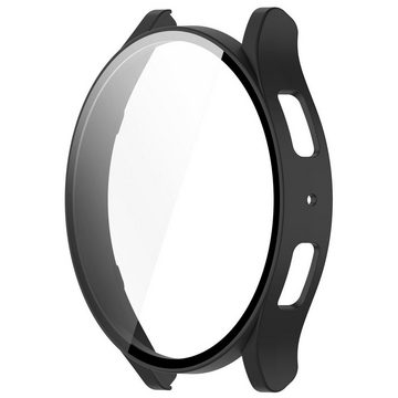 Wigento Smartwatch-Armband Für Samsung Galaxy Watch 6 40mm Integrierte Uhrenschutzhülle Schwarz