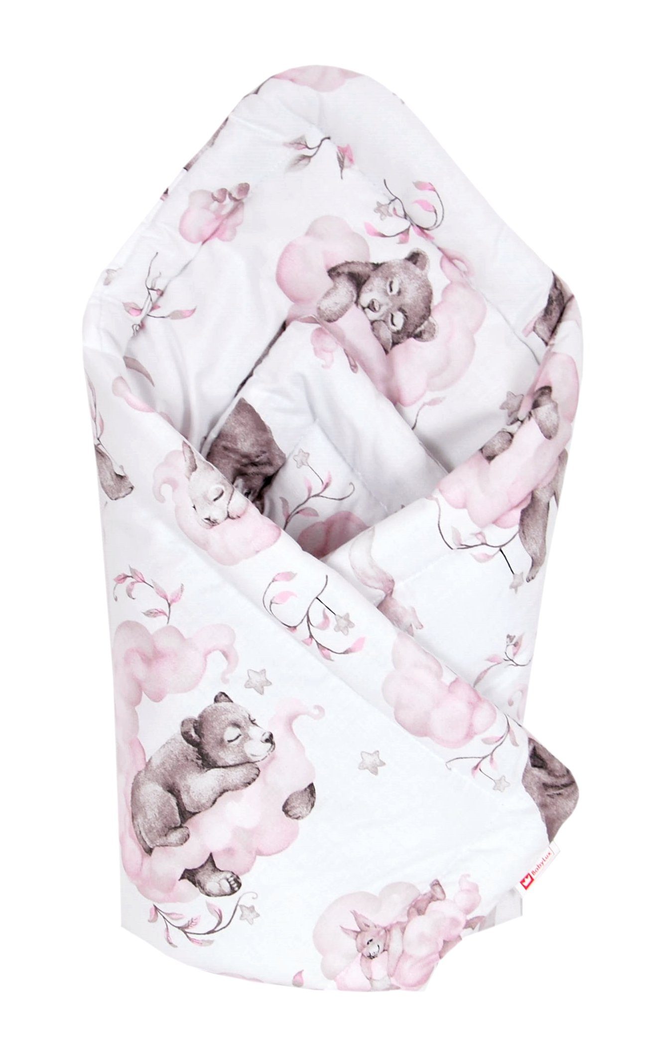 Babydecke BABYLUX Einschlagdecke BABYHÖRNCHEN 75x75cm Neugeborene, BabyLux, günstig online kaufen