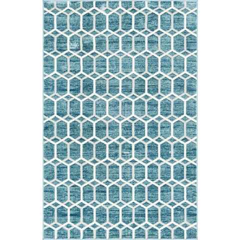 Teppich Titan Trellis, Myflair Möbel & Accessoires, rechteckig, Höhe: 13 mm, Kurzflor, gewebt, modernes geometrisches Design