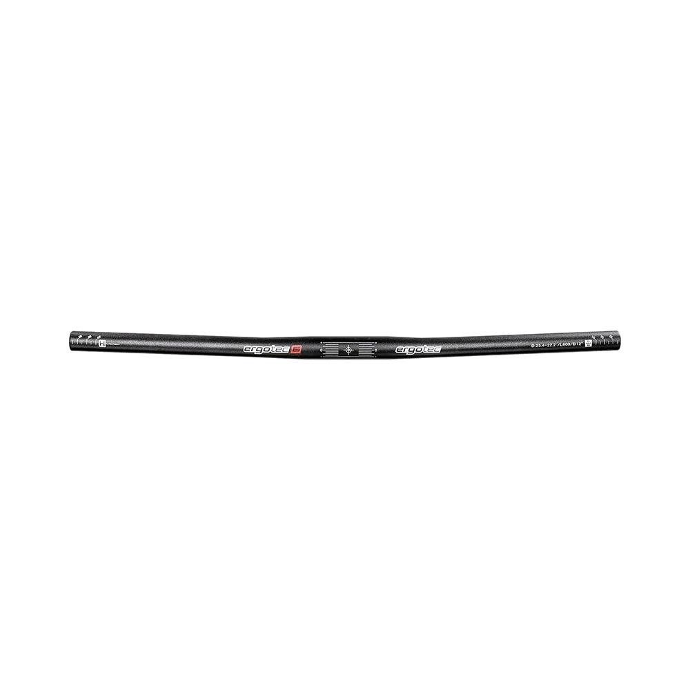 Ergotec Fahrradlenker ergotec Lenkerbügel Flat Bar Ø254 mm Aluminium schwarz matt, Level 3