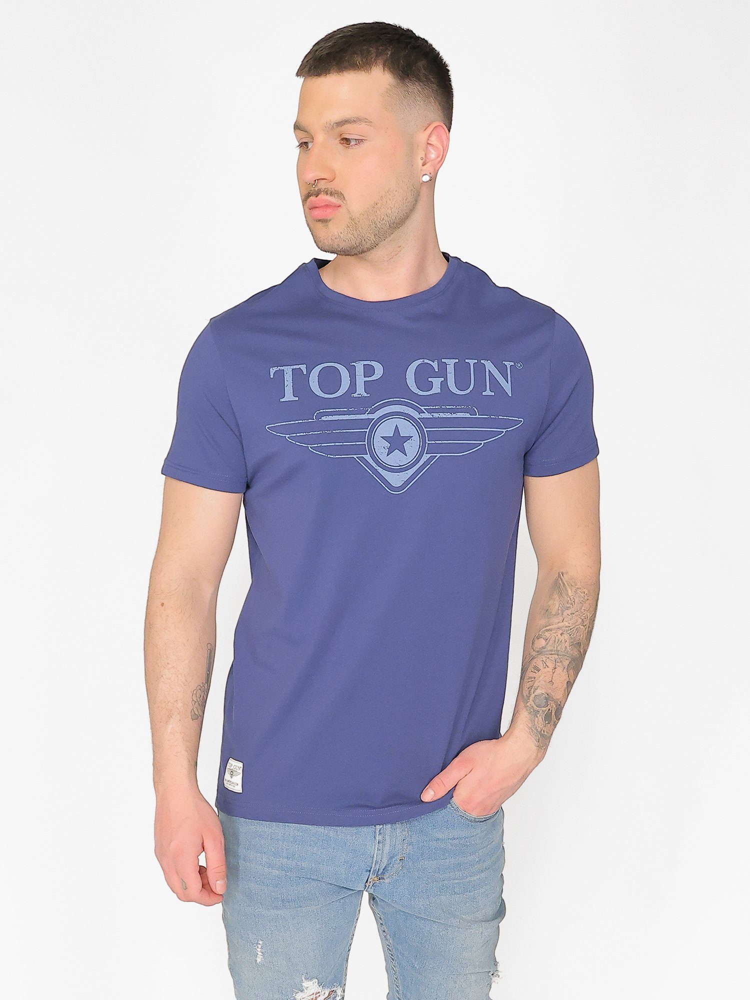 TOP TG20213038 GUN T-Shirt navy