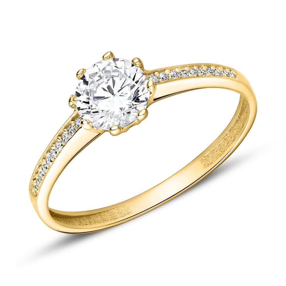 JEWLIX Goldring JEWLIX Verlobungsring 375er Gelbgold günstig online kaufen