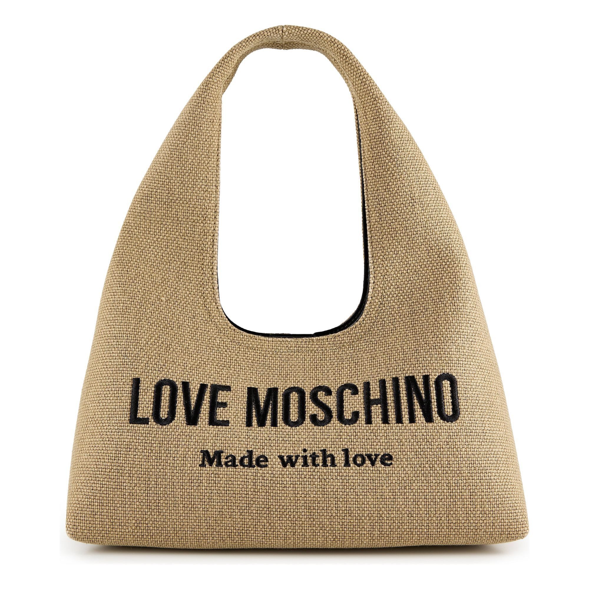 LOVE MOSCHINO Schultertasche Cargo Canvas, Baumwolle