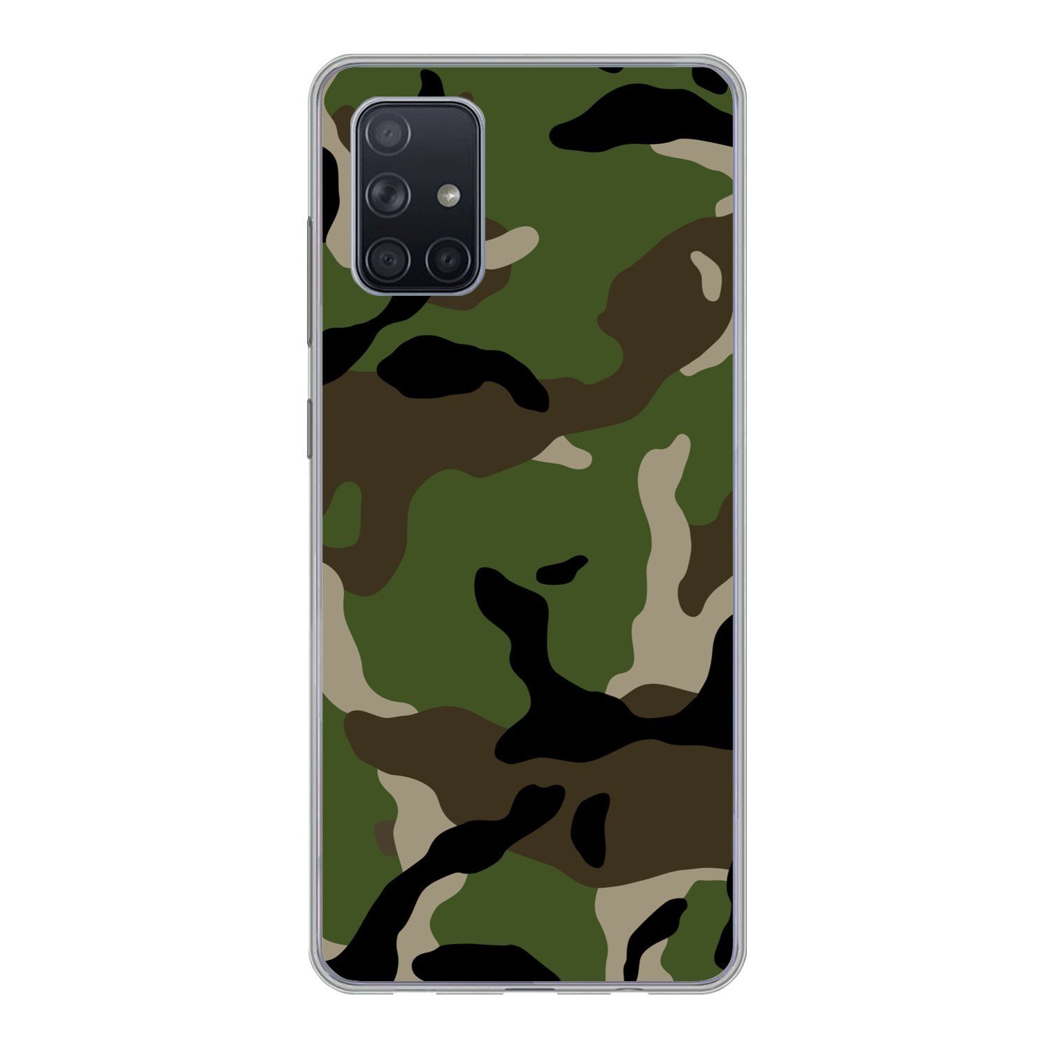 Handyhülle für Samsung Galaxy A51 Militärisches Tarnungsmuster