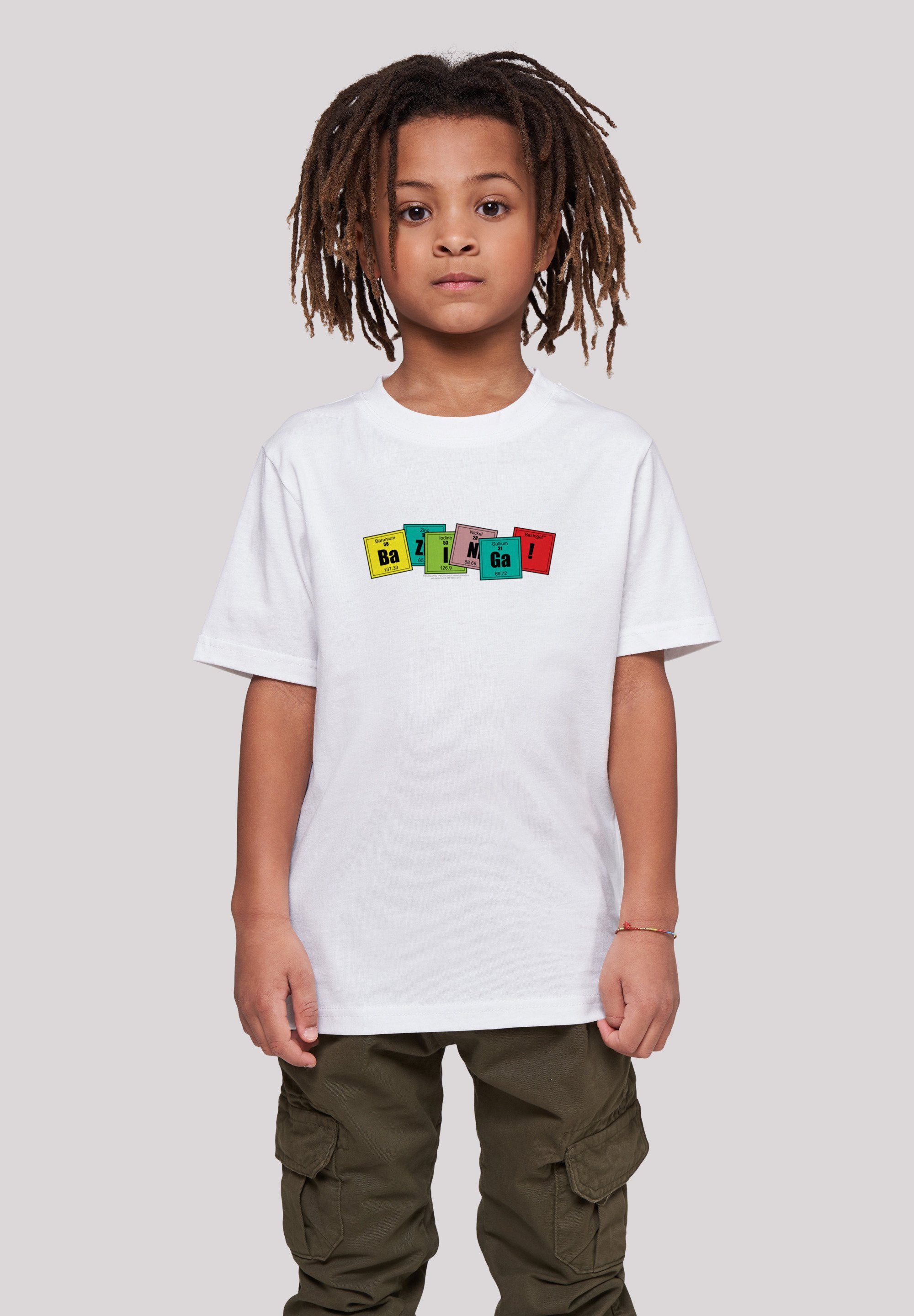 F4NT4STIC T-Shirt Big Bang Theory Bazinga Unisex Kinder,Premium Merch,Jungen,Mädchen,Bedruckt