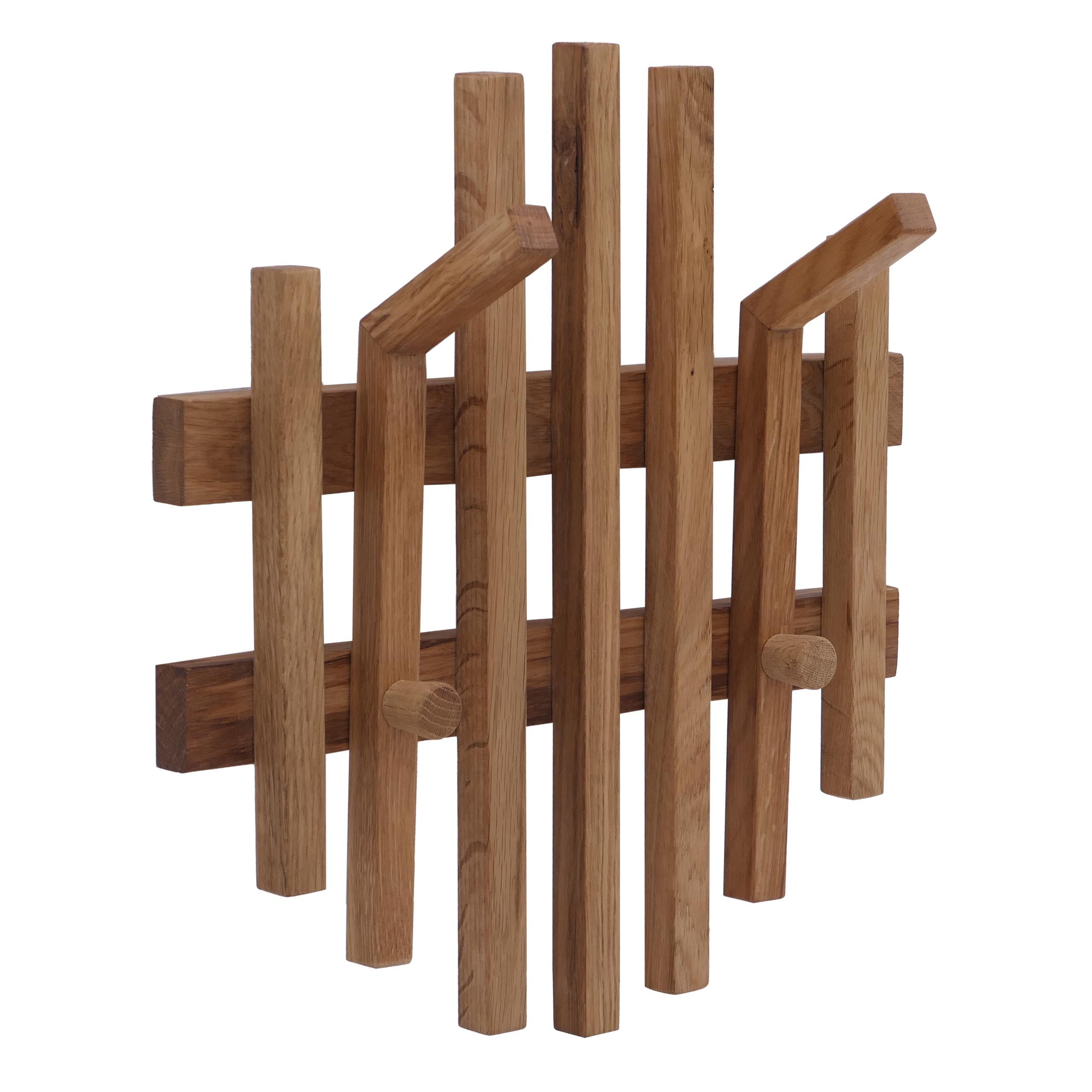 MCW Wandgarderobe MCW-P57-G, Mit 4 Haken, Beliebig erweiterbar