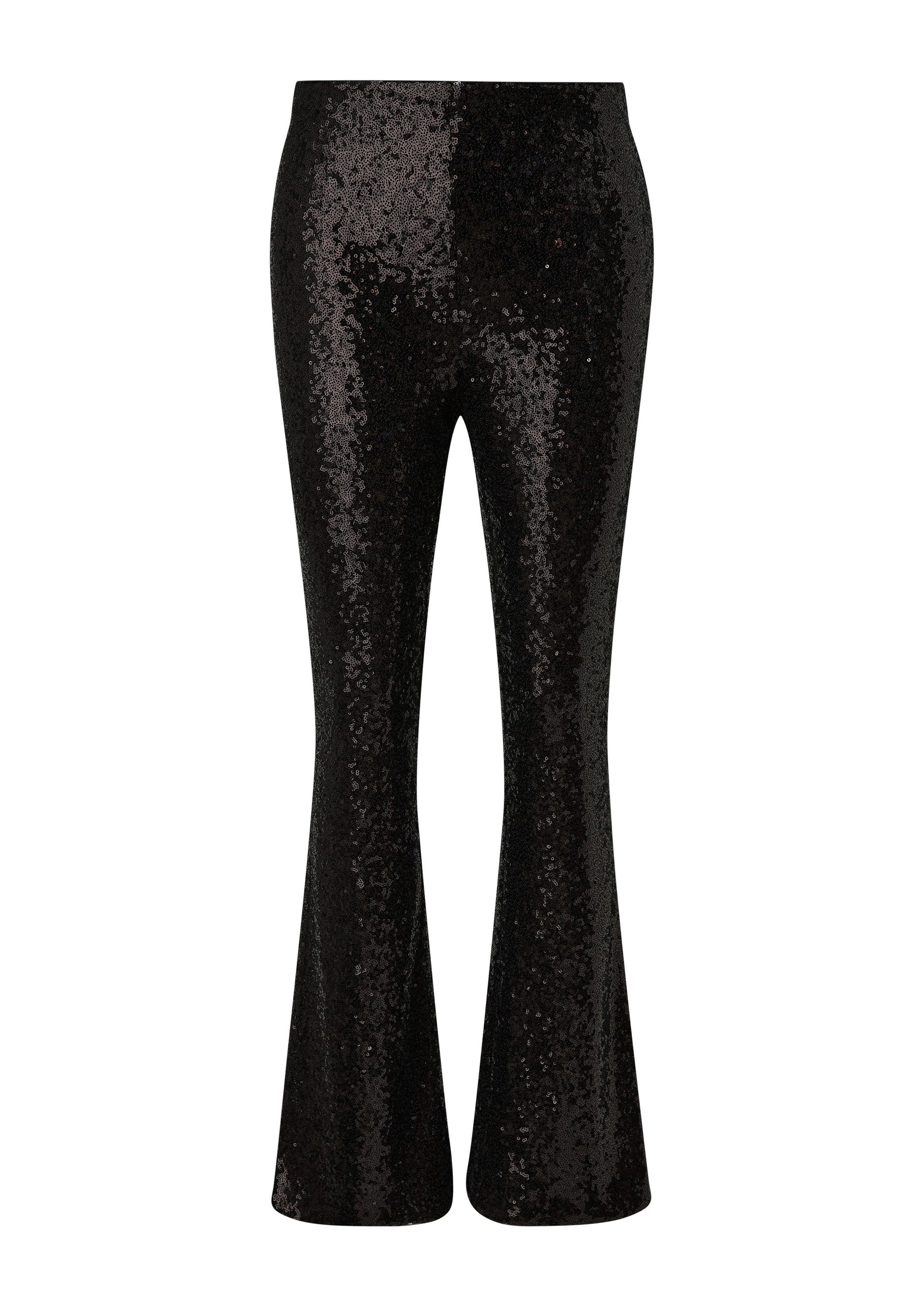 comma Chinos Hose Slim: Mesh-Hose mit Pailletten – Bild 2 von 5