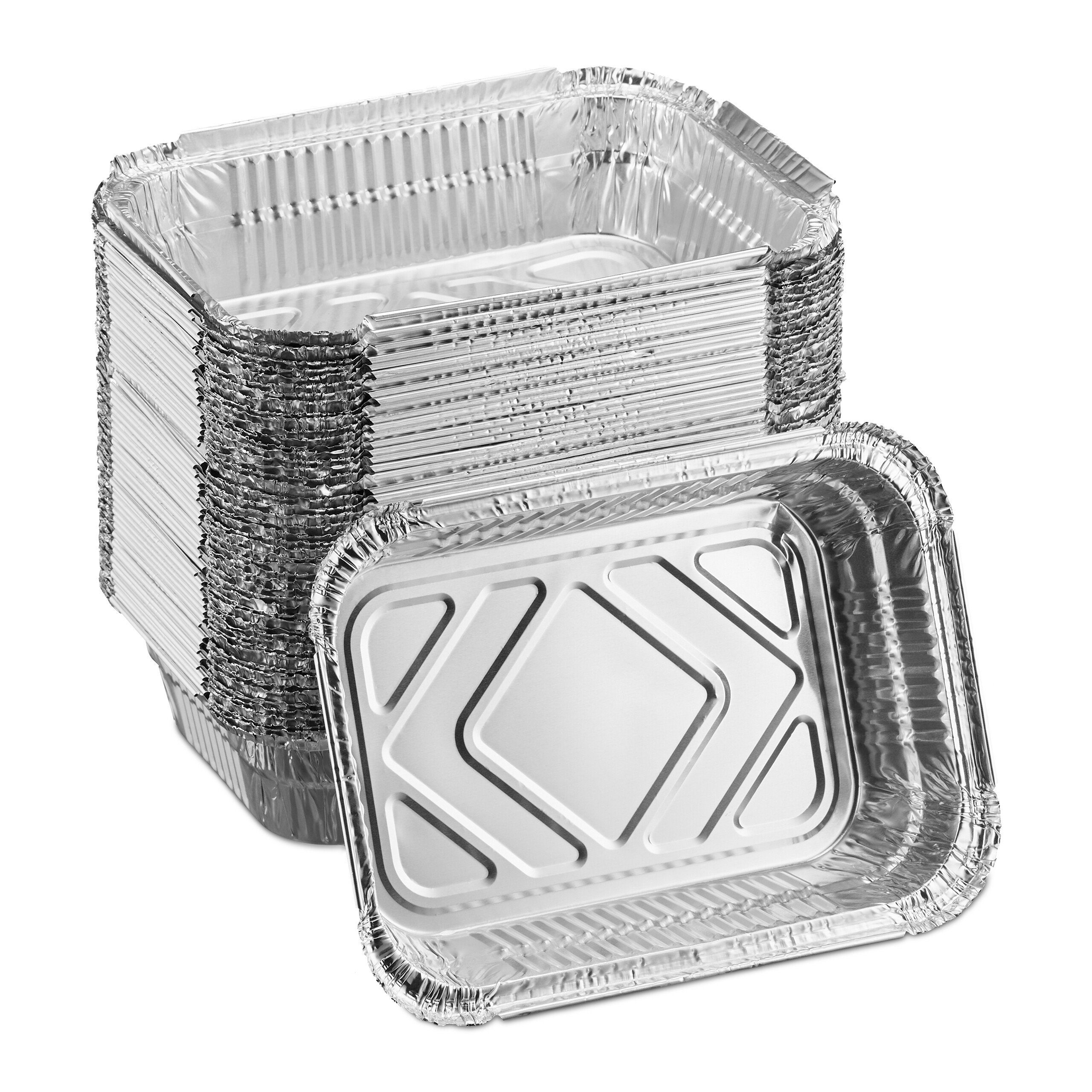 relaxdays Tropfschale Aluschalen Grill 50er Set günstig online kaufen
