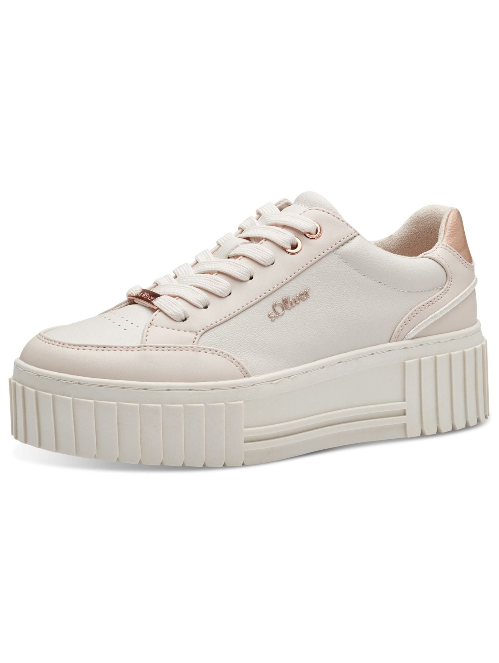 Sneaker Lederimitat Plateausneaker