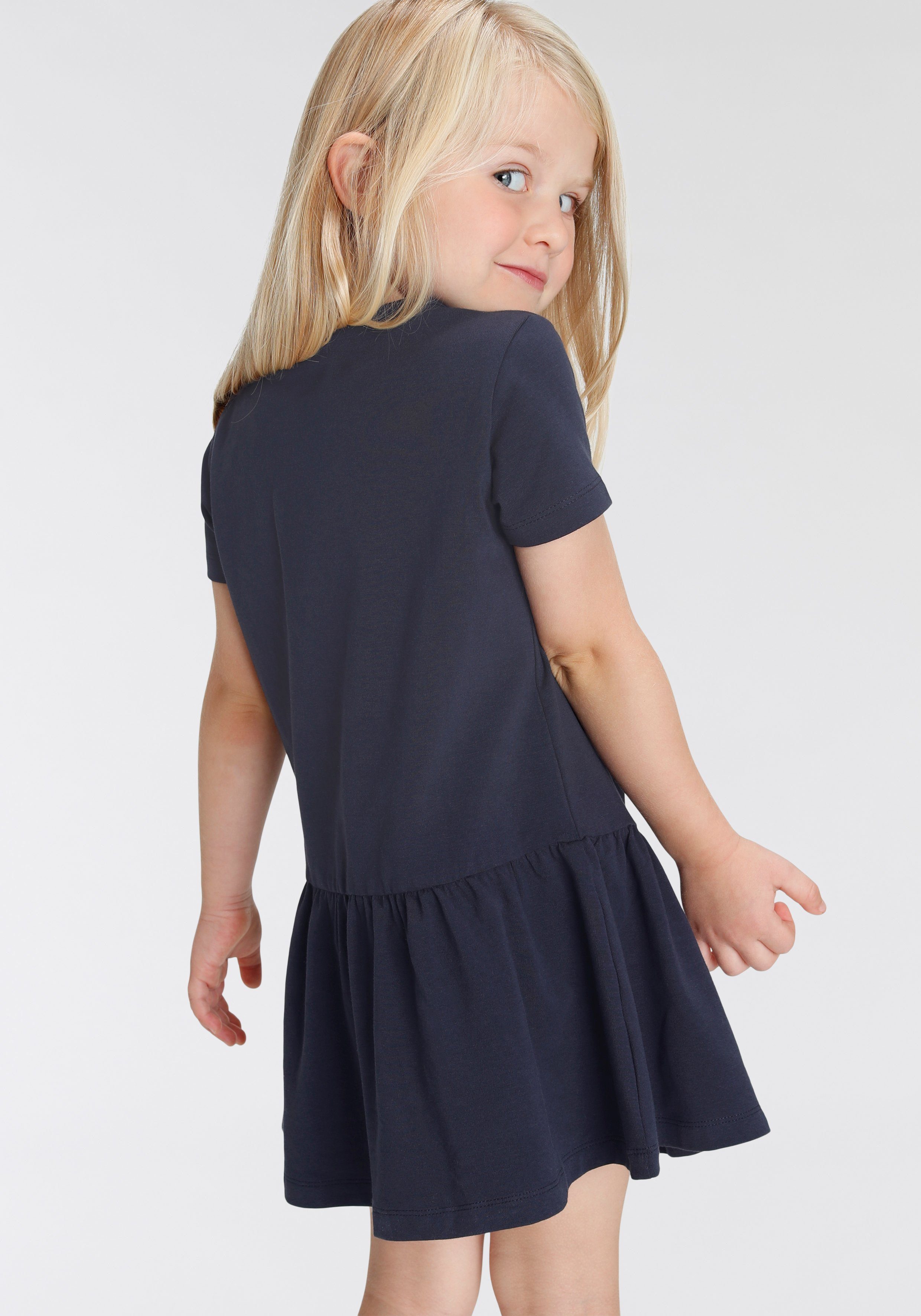 KIDSWORLD Jerseykleid mit Einhorn aus Baumwolle und Elasthan, kurzärmelig